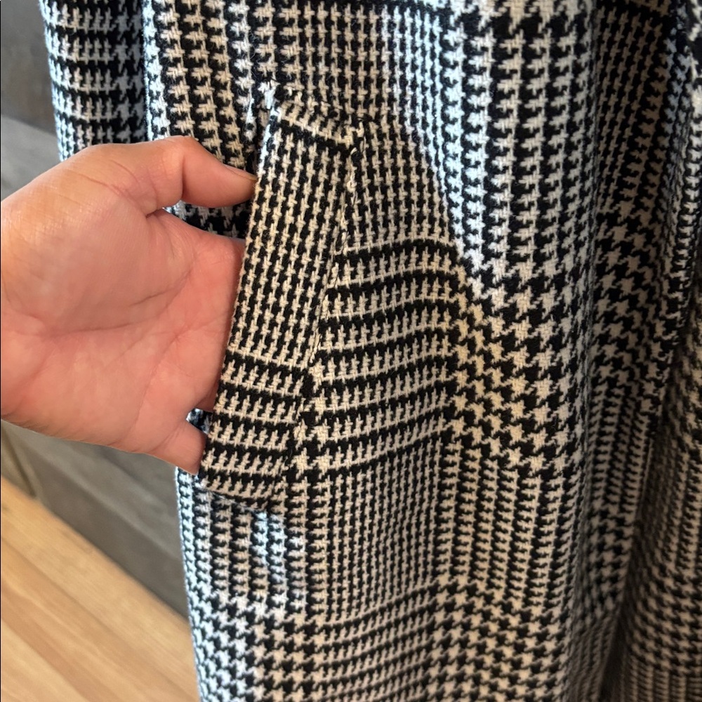 Maurice’s One Button Houndstooth Long Blazer - Picture 5 of 9